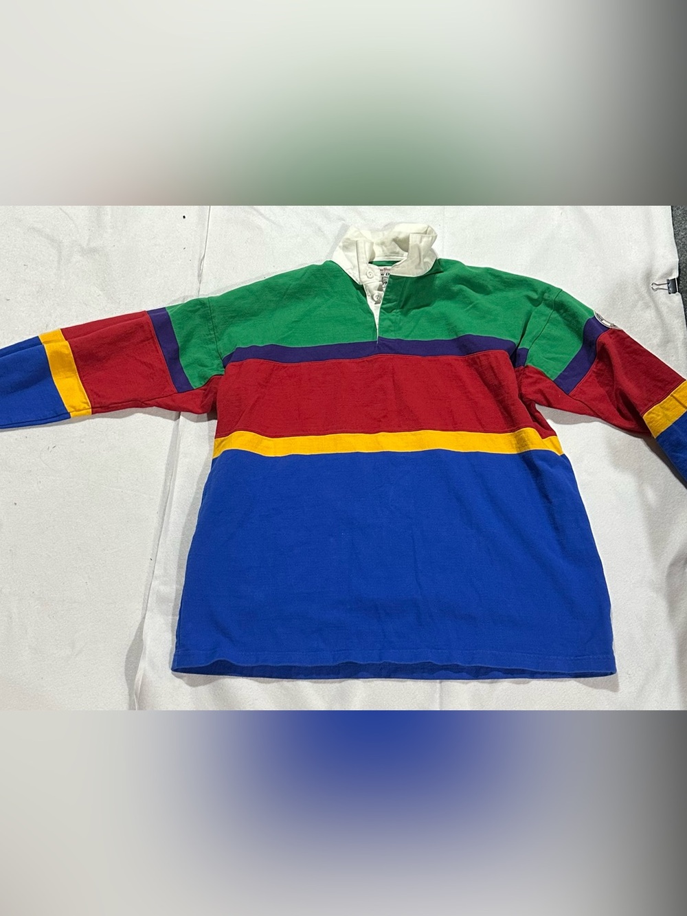 Rowing Blazers x Lands’ End Rugby Shirt Mens XXL 2XL Colorblock Made USA Limited